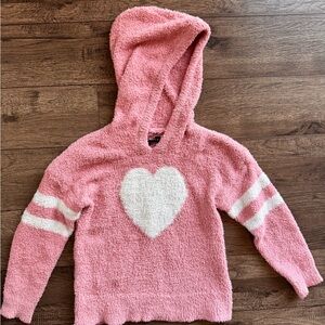 Cozy Pink Heart Hoodie Sweater for Kids
